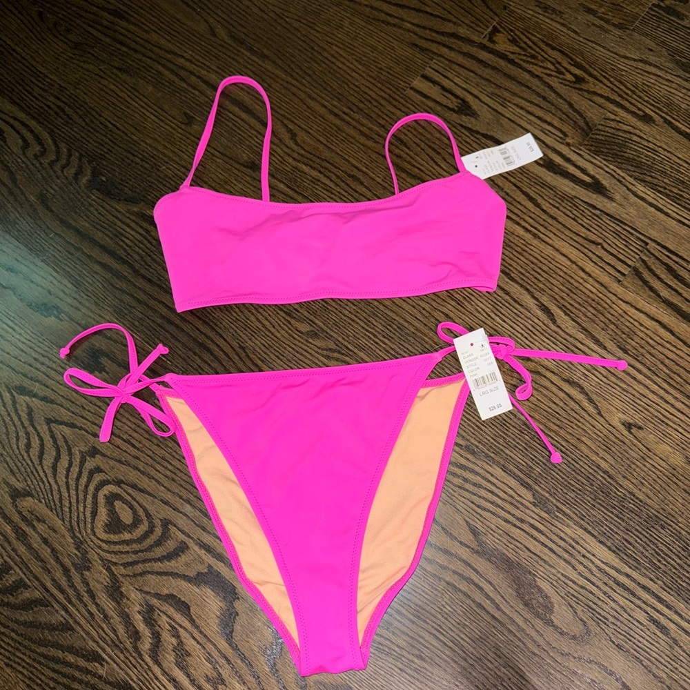 Pacsun Vibrant Pink Bikini Set NWT